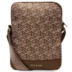 Guess G Cube Stripe hnedá / Taška na tablet / 10" (GUTB10HGCFSEW)