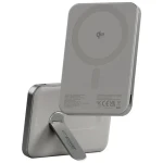 PanzerGlass empower bezdrôtová Qi2 powerbanka 5000 mAh / MagSafe / Kickstand / šedá (EM34876)
