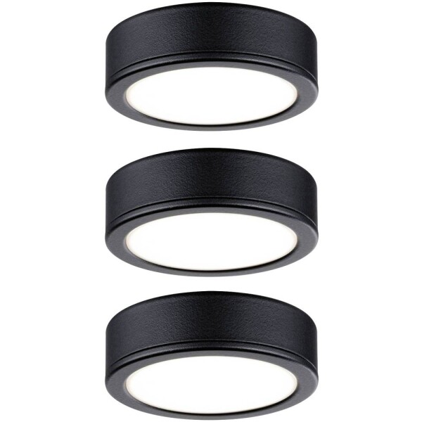 Paulmann LED osvetlenie do skrine LED pevne zabudované LED osvetlenie 9 W teplá biela čierna; 99990