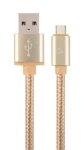 Gembird CCB-MUSB2B-AMCM-6-G USB-C kábel 1.8 m zlatá / USB 2.0 A (M) - USB-C (M) (CCB-MUSB2B-AMCM-6-G)