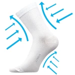 Kompresné ponožky LONKA Kooper white 1 pár 39-42 109201