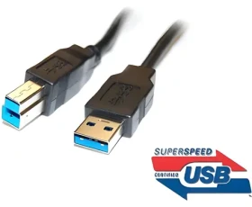 PremiumCord USB 3.0 AB / Dátový kábel / 3 m / Super-speed 5 Gbps (ku3ab3bk)
