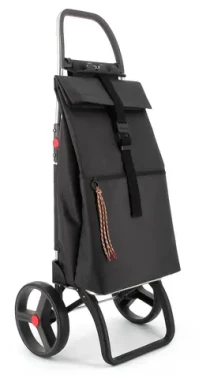 Rolser Big Tweed 2 Logic RSG čierna / Nákupná taška na veľkých kolieskach / 44 l / nosnosť 40 kg
