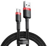 Baseus CATKLF-B91 Kábel USB-A (M) - USB-C (M) 1 m čierno-červená (CATKLF-B91)