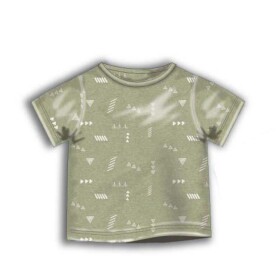 Tričko chlapčenské s krátkym rukávom, Minoti, DESERT 9, khaki - 68/80 | 6-12m