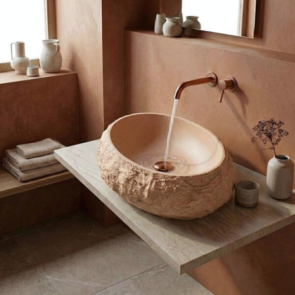 REA - Umývadlo na dosku Mika Light Terracotta REA-U7348