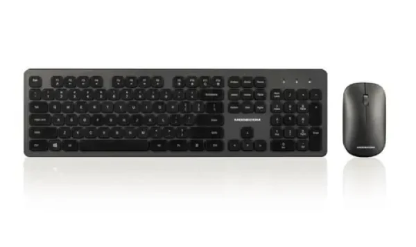 MODECOM 5200C čierna / Bezdrôtový set klávesnice a myši / membránová / 1600 DPI / USB 2.4GHz / US (MK-MC-5200C-100)