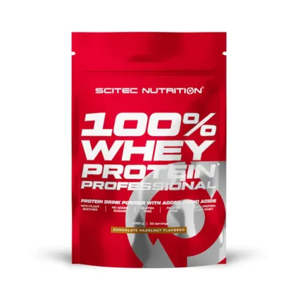 Scitec Nutrition 100% WP Professional 1000 g chocolate lieskový (14441)