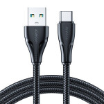 Joyroom S-UC027A11 Surpass Nabíjací kábel USB-A (M) - USB-C (M) 3A 1.2m čierna (S-UC027A11 1.2m Blac)