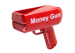Mamido Strieľacia pištoľ na peniaze červená Money Gun bankovky