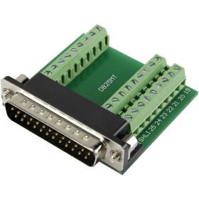 TRU COMPONENTS DSUB25M-27TB-3 1229325 D-SUB zástrčka 90 ° Pólov: 25 skrutkovací 1 ks; 1229325