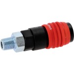 Univerzálna bezpečnostná spojka na stlačený vzduch 3v1 s 1/4" AG KS Tools 999.9104; 999.9104