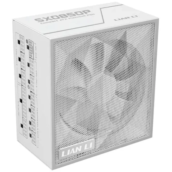 Lian Li SX Series 80 PLUS Platinum biela / ATX 3.1 / 850W / 80 PLUS Platinum / Aktívny PFC / modulárny (G9P.SX0850P.W000.EU)