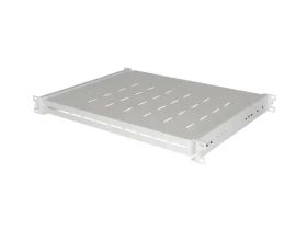 Lanberg Posuvná polica do racku 350 mm sivá / Polica do racku / 19" / 1U / nosnosť 35 kg / 4bodová montáž (AK-1020-S)