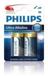Philips batéria C ExtremeLife+, alkalická - 2ks (LR14E2B/10)