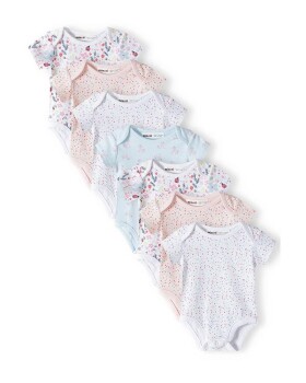 Dojčenské body 7pack, Minoti, 14mbaby 1, Dievča - 80/86 | 12-18m