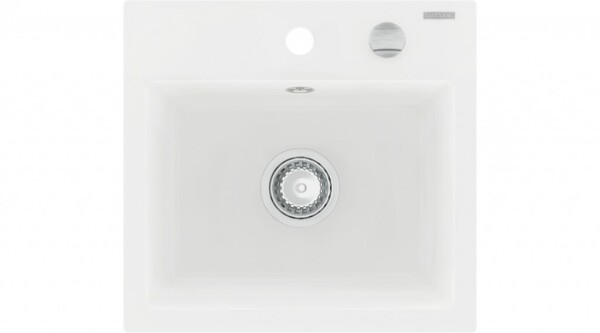 MEXEN MEXEN - Milo granitový, kuchyňský drez 1 435x410 mm, biela 6505441000-20