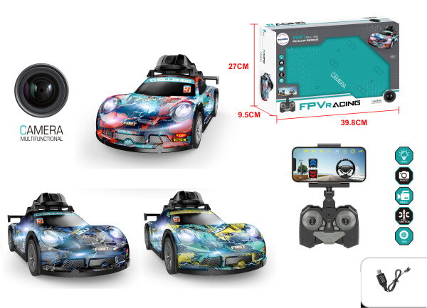 Mamido Mamido RC Závodné auto na diaľkové ovládanie s WiFi kamerou žlté