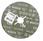 BOSCH R574 Best for Metal+ Inox / Fíbrový brúsny kotúč / Zrnitosť 100 / 125x22,23 mm (2608606735)