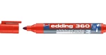 Edding 360 červená / Popisovač na biele tabule / okrúhly hrot / šírka stopy 1,5-3 mm (4-360002)