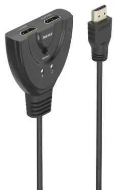 HAMA HDMI prepínač 2x1 / HDMI prepínač / 4K 60Hz / manuálna