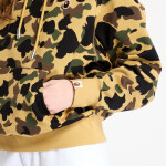 Mikina A BATHING APE 1St Camo Jacquard One Point Relaxed Fit Pullover Hoodie UNISEX Yellow XL