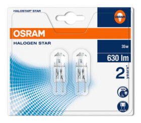 OSRAM Halogén Halostar Star 64432 ST 12V 35W GY6.35 / 630lm / 2700K / 2000h / noDIM / C / Sklo / Blister 2ks (4008321201874)