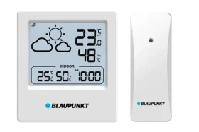 Blaupunkt WS10WH biela / Meteostanica / vonkajší teplomer / hodiny / LCD Displej (5901750506031)
