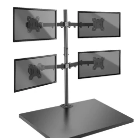 Lindy 40659 / Držiak monitorov / pre 4 monitory / VESA 75-100 mm / nosnosť 7 kg / čierna (40659)