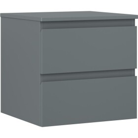 MEXEN/S - Orio kúpeľňová skrinka pod umývadlo 50 cm s doskou, 2 zásuvky, grafit mat 91A10-05047-2-BFFC66