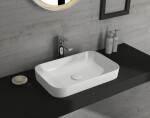 ISVEA - SOTT AQUA Keramické umývadlo 50x38cm, biela 10SQ51050