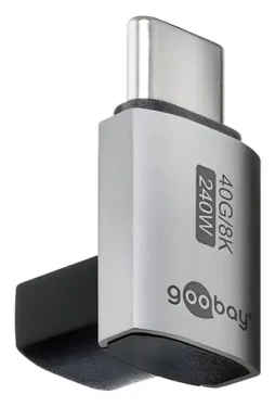 Goobay 74444 / USB-C adaptér / Uhlový 90 ° / USB4 (74444)