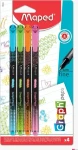 Maped Liner Graph´Peps Deco Pastel 4ks (155424)