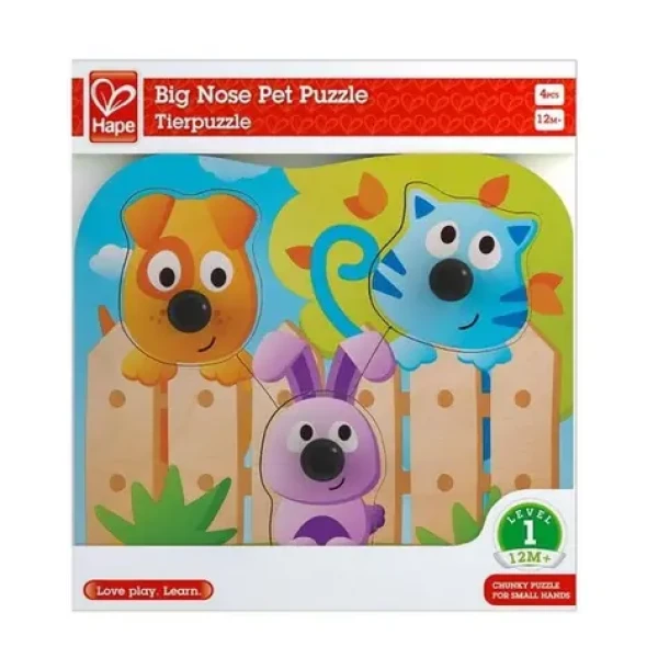 Hape Puzzle s úchytkami - Domáce zvieratká