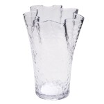 Hübsch Sklenená váza Ruffle Clear 30 cm