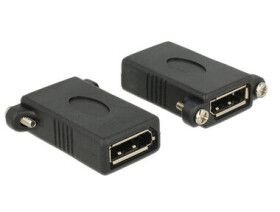 DeLock Adaptér DisplayPort 1.1 (F) - DisplayPort 1.1 (F) panel-mount šedá (85123)