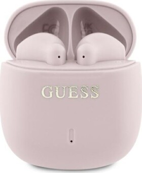 Guess Guess Bluetooth headphones GUTWSJ14ESGP TWS + docking station pink/pink Printed Classic Logo