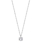 Lotus Silver Elegantný strieborný náhrdelník s kryštálmi Swarovski LP2005-1 / 1 (retiazka, prívesok)