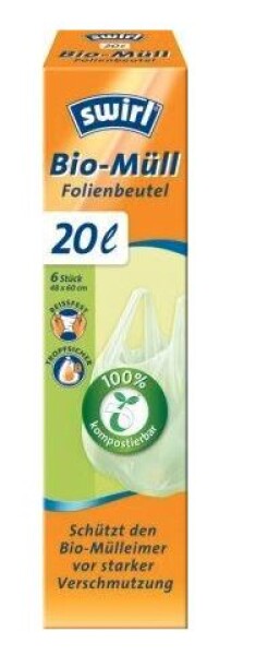 Swirl BIO kompostovateľné vrecia s ušami 35L/6ks