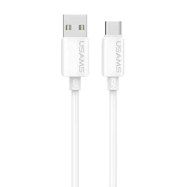 USAMS U98-786 biela / Nabíjací a dátový kábel / USB-C / 3A / 18W / 1 m / silikónový (SJ786USB02)