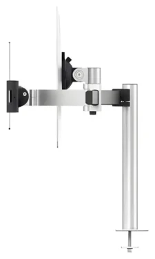 Durable PRO s priechodkou strieborná / Držiak monitora a tabletu / VESA 75-100 mm / 21-34 "do 8 kg / tabliet 7-13" (508823)