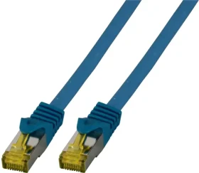 EFB Cat6A S/FTP 15 m modrá / Patch kabel / RJ-45 / LSZH / 10 Gbit/s (MK7001.15BL)