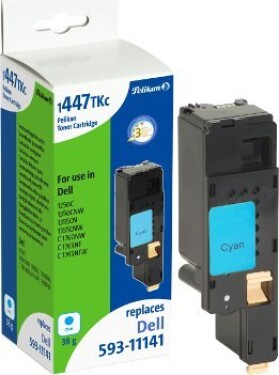 Pelikan Toner Dell 593-11141 comp. 1447TKc cyan - 4245588