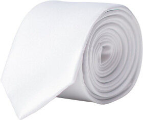 Korntex KXTIE5 Úzka kravata 76.TIE5 biela white onesize