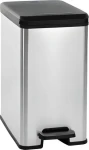 Curver Slim Bin 25 strieborná / Odpadkový kôš / 25 l / pedálový (213300)