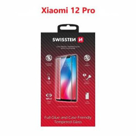 Swissten FULL GLUE COLOR FRAME CASE FRIENDLY sklo pre Xiaomi 12 Pro čierna (54501821)