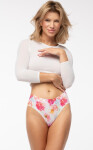 Julimex Peony Simple Classic nohavičky S-XL bílé květy XL
