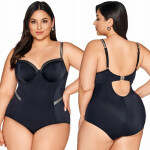 Dámske jednodielne plavky SKJ-63 Black - AVA 100D černá