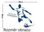 Veselá Stena Samolepka Modrý futbalista