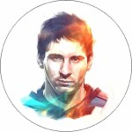 Jedlý papier Lionel Messi animácie 19,5 cm - Pictu Hap - Pictu Hap